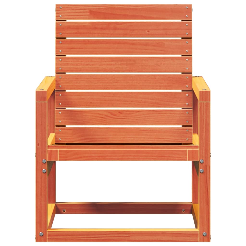 Tuinstoel 57,5x63x76 cm massief grenenhout wasbruin is nu te koop bij PeponiXL, paradijselijk wonen!