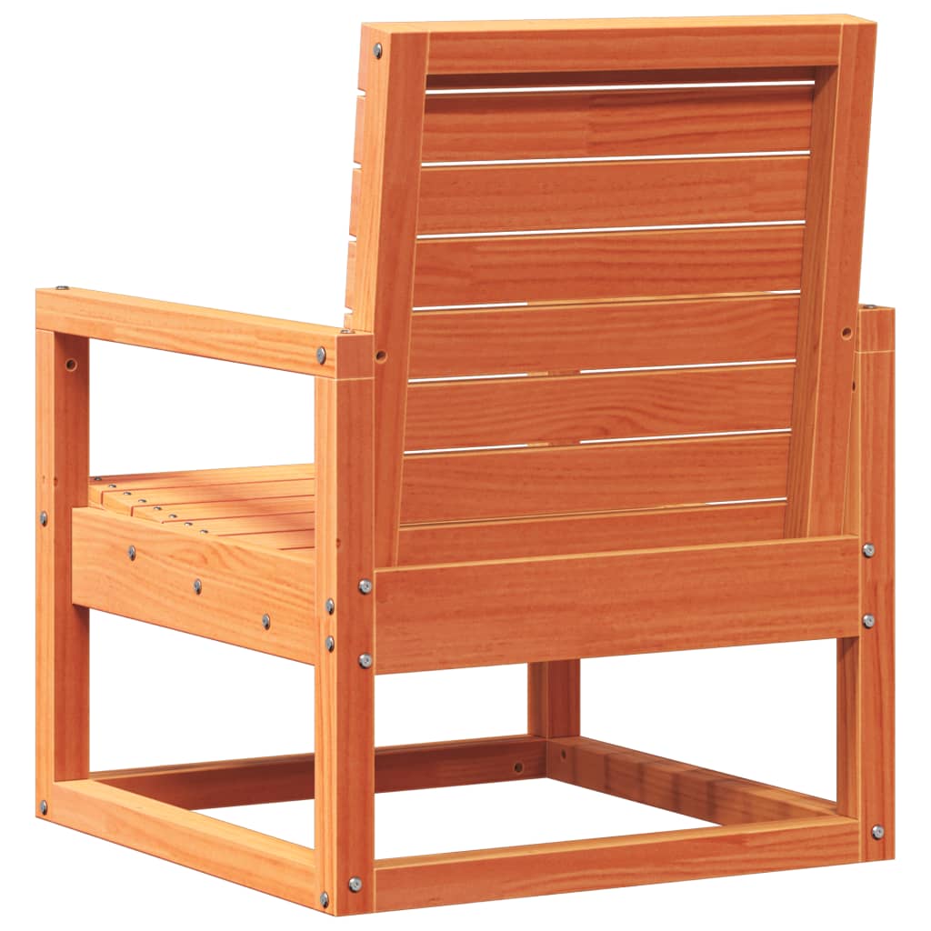 Tuinstoel 57,5x63x76 cm massief grenenhout wasbruin is nu te koop bij PeponiXL, paradijselijk wonen!