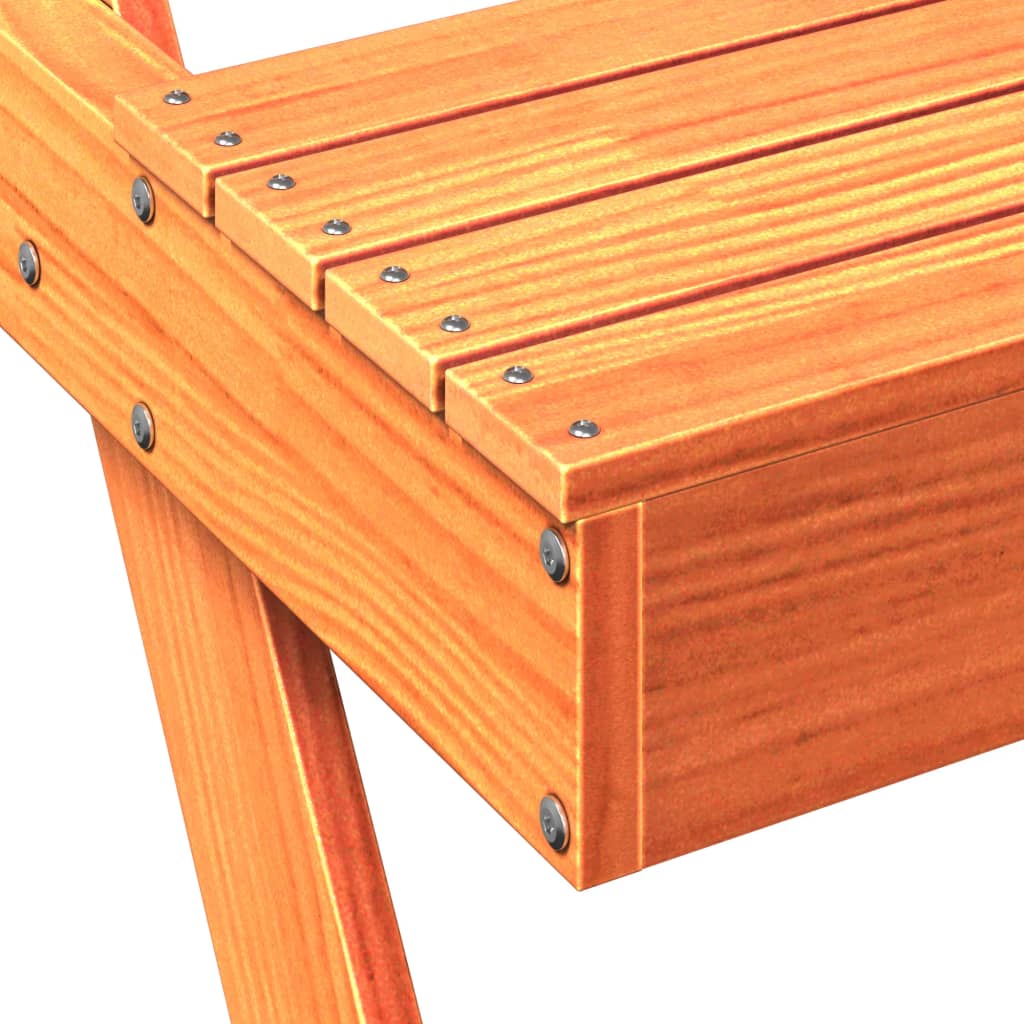 Picknicktafel 105x134x75 cm massief grenenhout wasbruin is nu te koop bij PeponiXL, paradijselijk wonen!