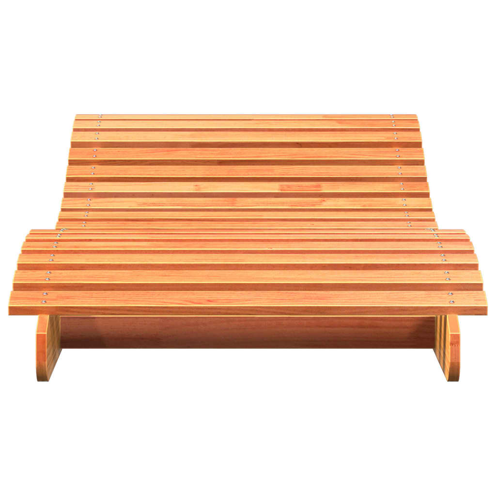 Ligbed 205x80x31,5 cm massief grenenhout wasbruin is nu te koop bij PeponiXL, paradijselijk wonen!