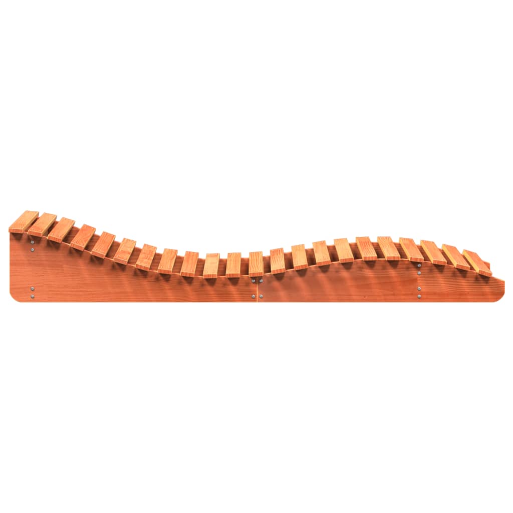 Ligbed 205x80x31,5 cm massief grenenhout wasbruin is nu te koop bij PeponiXL, paradijselijk wonen!