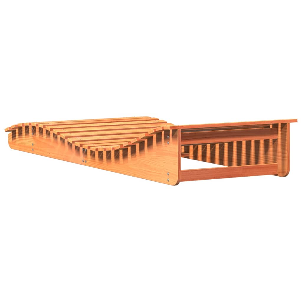 Ligbed 205x80x31,5 cm massief grenenhout wasbruin is nu te koop bij PeponiXL, paradijselijk wonen!