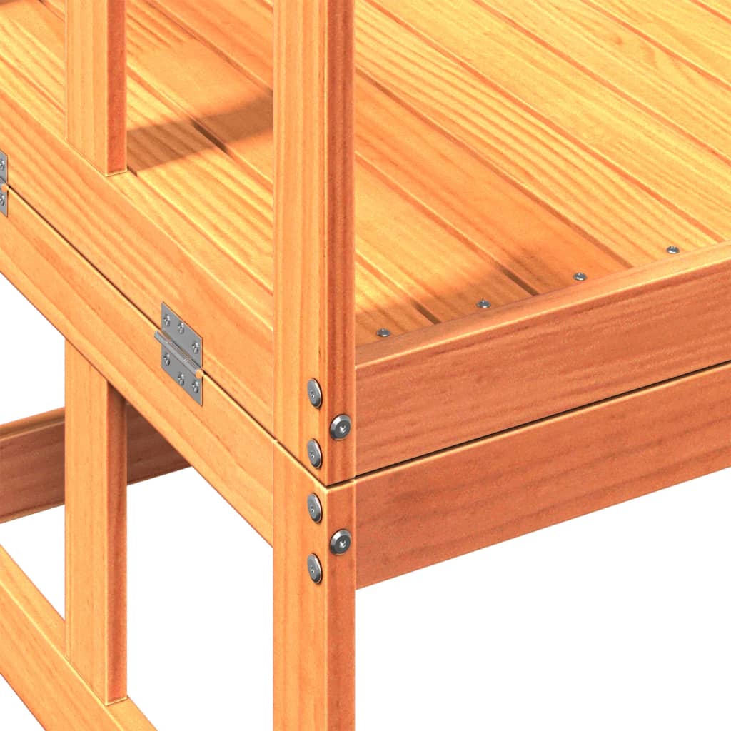 Tuinbank verlengbaar massief grenenhout wasbruin is nu te koop bij PeponiXL, paradijselijk wonen!