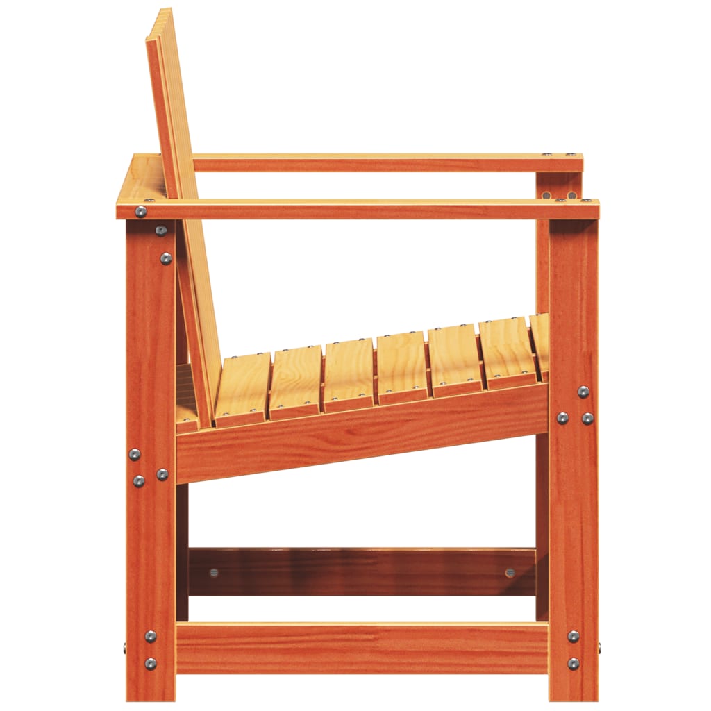 Tuinstoel 62x56x77 cm massief grenenhout wasbruin is nu te koop bij PeponiXL, paradijselijk wonen!