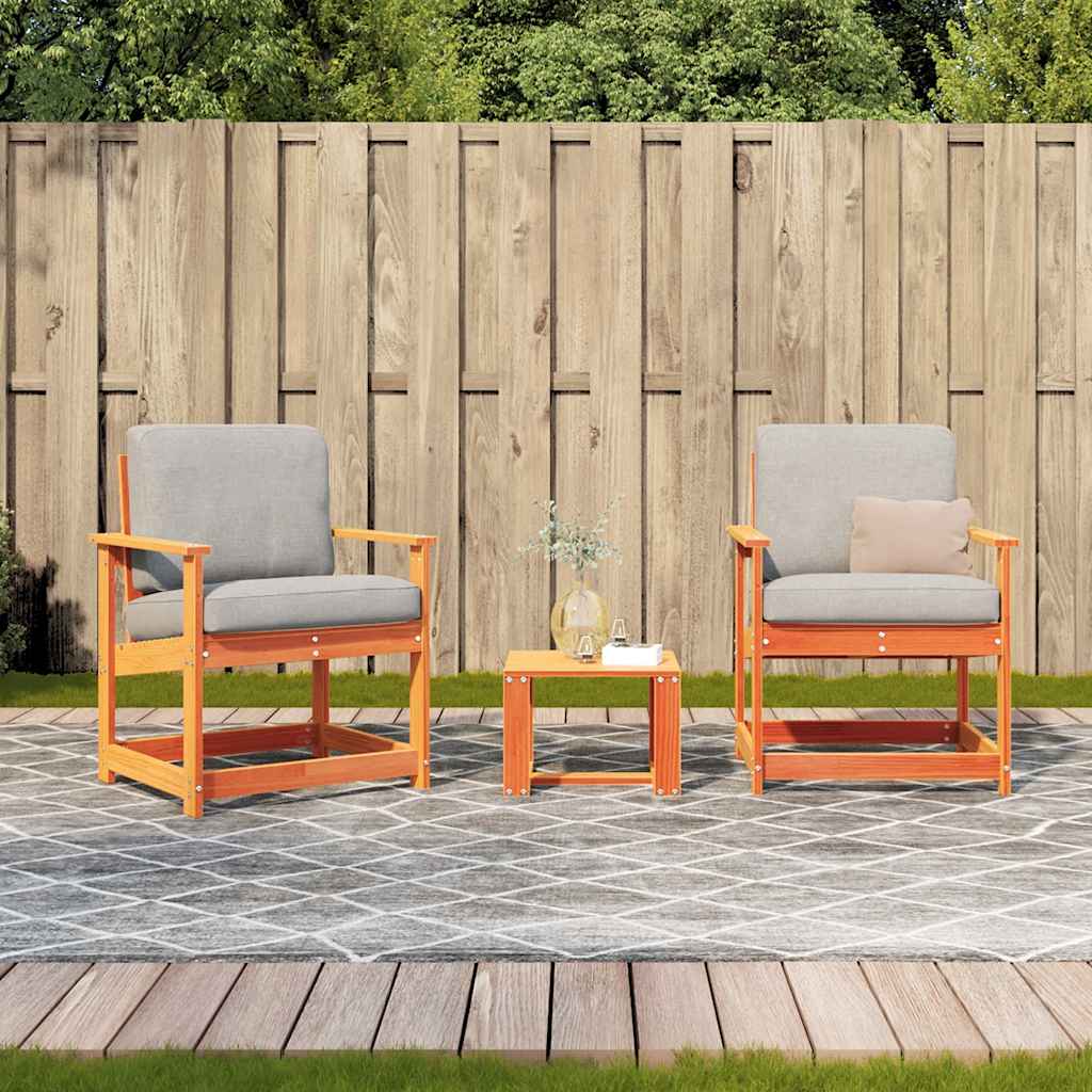 3-delige Loungeset massief grenenhout wasbruin is nu te koop bij PeponiXL, paradijselijk wonen!