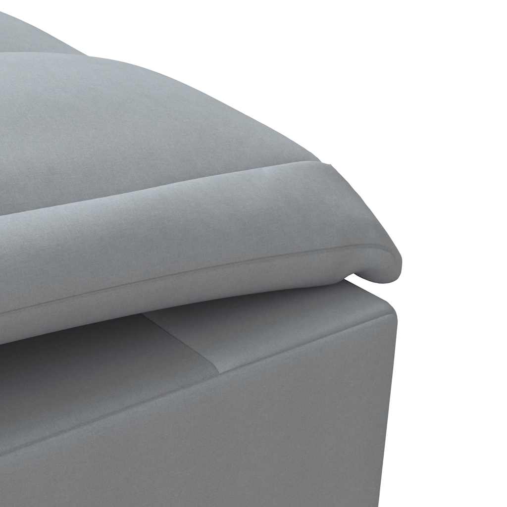 Massage chaise longue met bolster stof lichtgrijs is nu te koop bij PeponiXL, paradijselijk wonen!