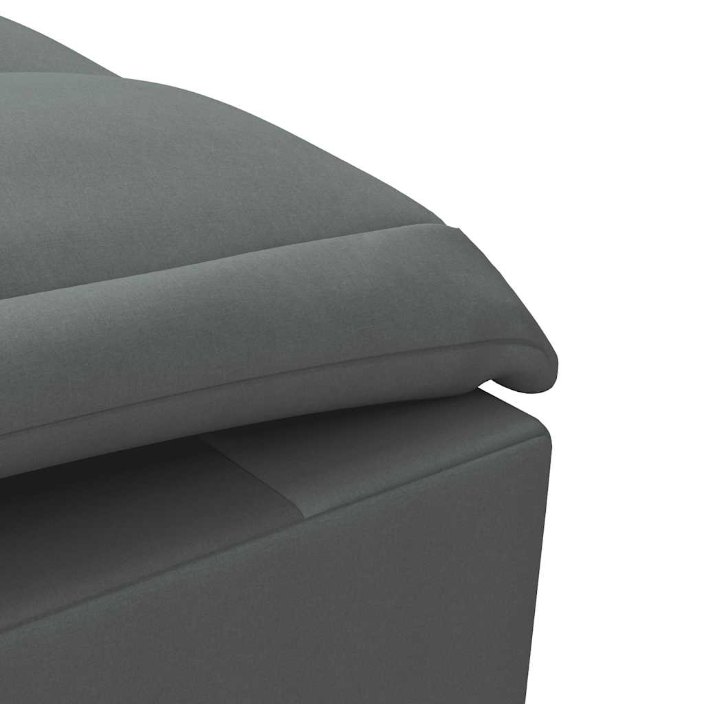 Massage chaise longue met bolster stof donkergrijs is nu te koop bij PeponiXL, paradijselijk wonen!