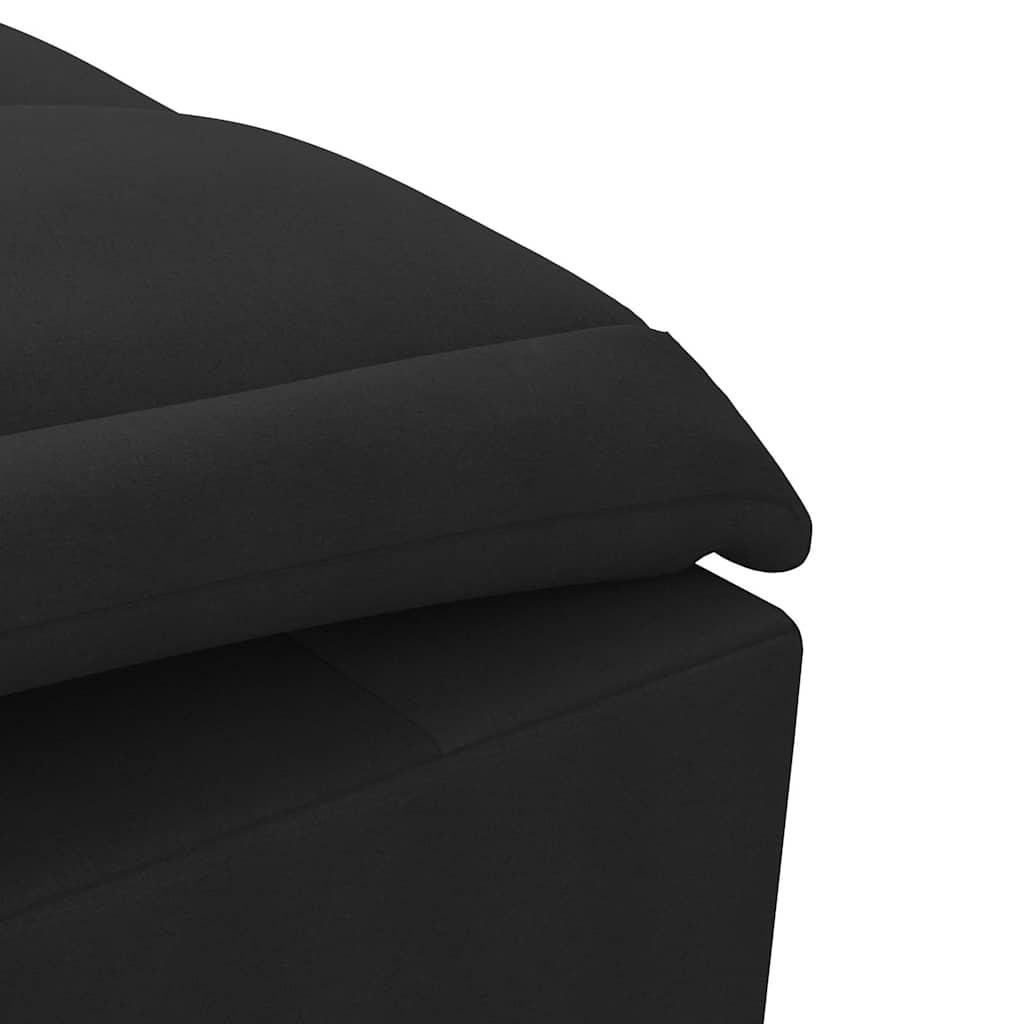 Massage chaise longue met bolster stof zwart is nu te koop bij PeponiXL, paradijselijk wonen!