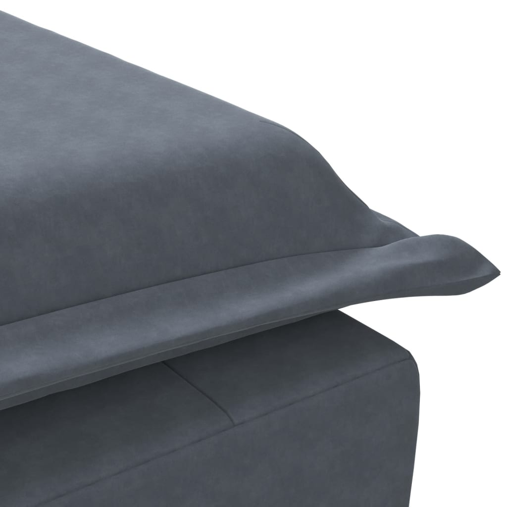 Massage chaise longue met bolster fluweel donkergrijs is nu te koop bij PeponiXL, paradijselijk wonen!