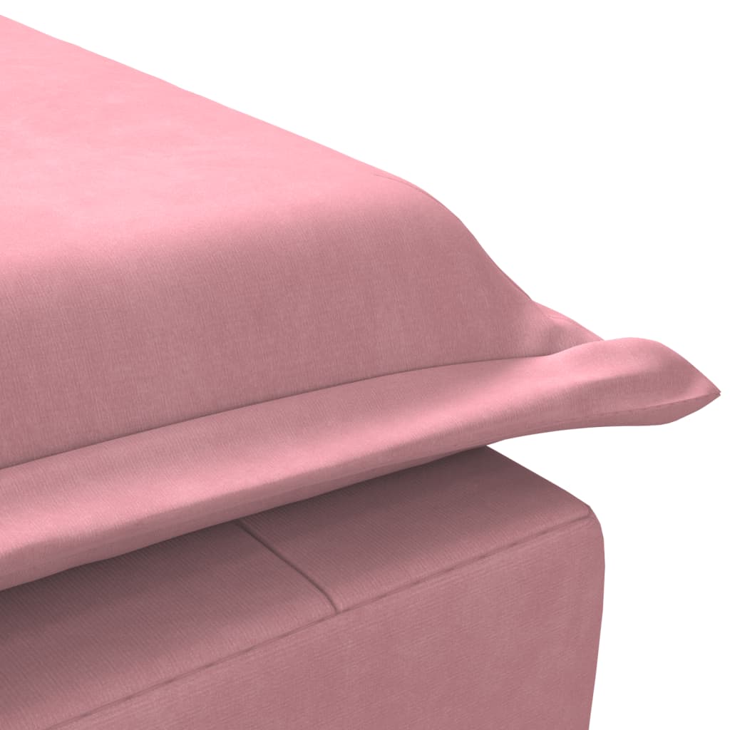 Massage chaise longue met bolster fluweel roze is nu te koop bij PeponiXL, paradijselijk wonen!