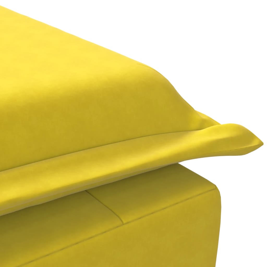 Massage chaise longue met bolster fluweel geel is nu te koop bij PeponiXL, paradijselijk wonen!