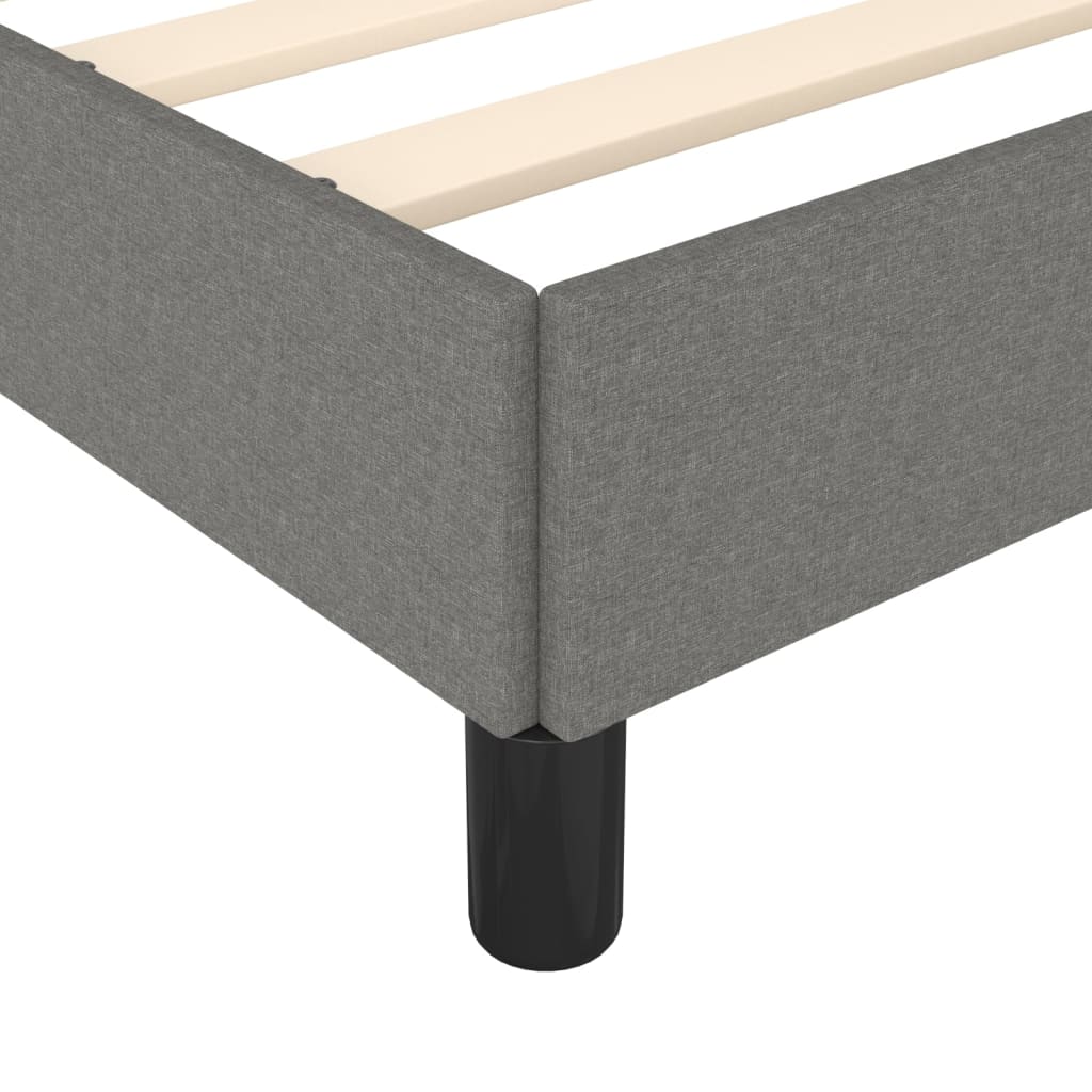 Bedframe zonder matras 120x190 cm stof donkergrijs is nu te koop bij PeponiXL, paradijselijk wonen!