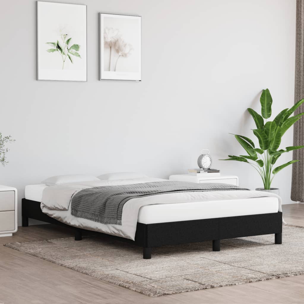 Bedframe zonder matras 120x190 cm stof zwart is nu te koop bij PeponiXL, paradijselijk wonen!