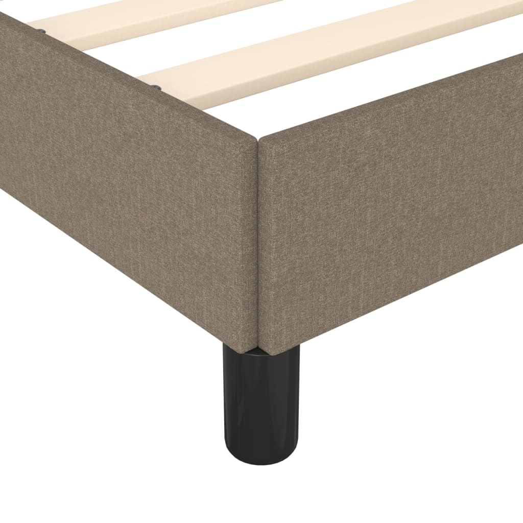 Bedframe zonder matras 120x190 cm stof taupe is nu te koop bij PeponiXL, paradijselijk wonen!