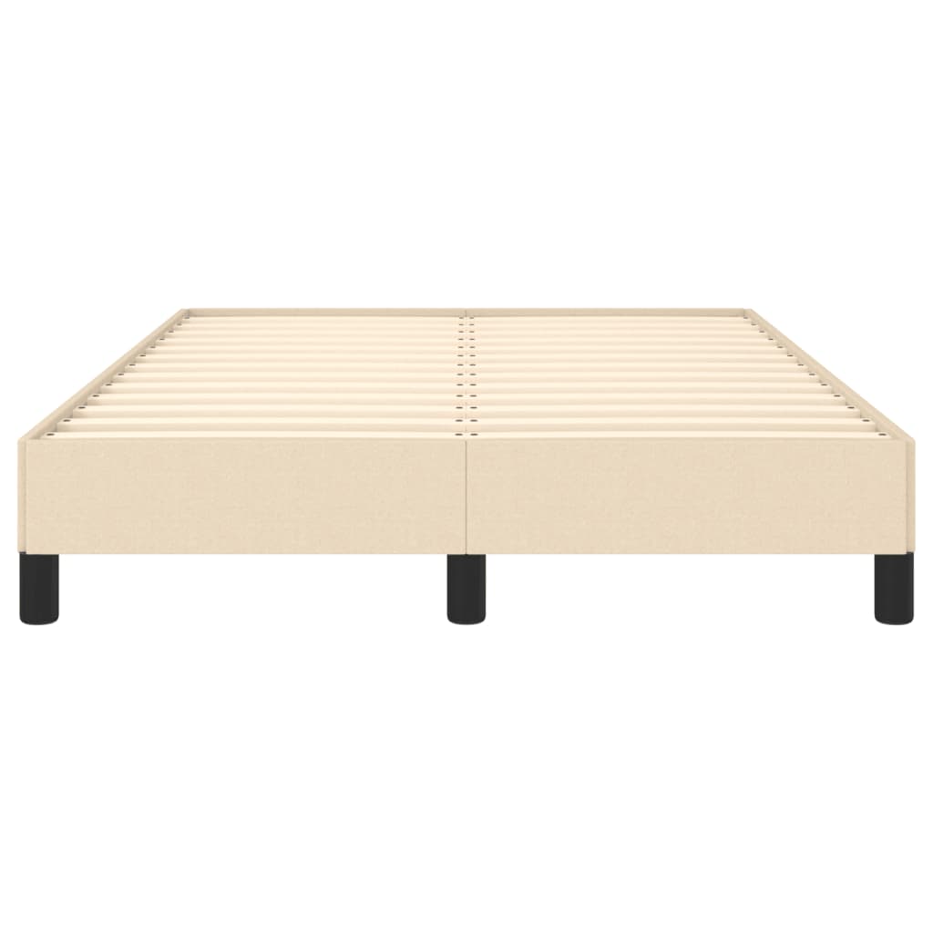 Bedframe zonder matras 120x190 cm stof crèmekleurig is nu te koop bij PeponiXL, paradijselijk wonen!