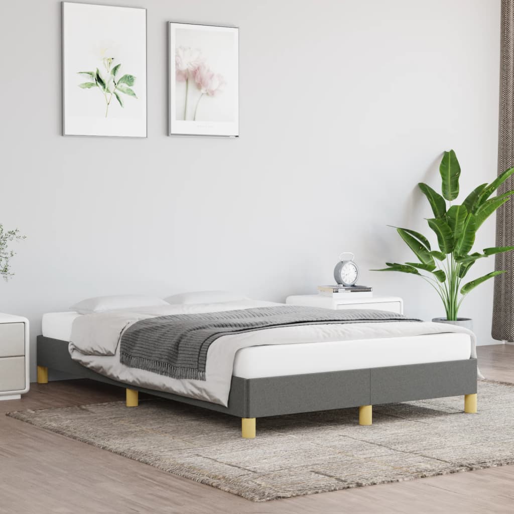 Bedframe zonder matras 120x190 cm stof donkergrijs is nu te koop bij PeponiXL, paradijselijk wonen!
