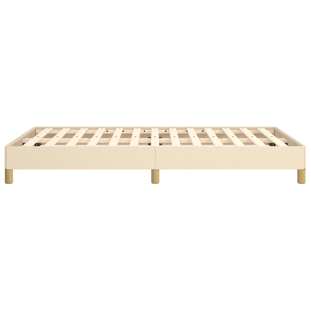 Bedframe zonder matras 120x190 cm stof crèmekleurig is nu te koop bij PeponiXL, paradijselijk wonen!