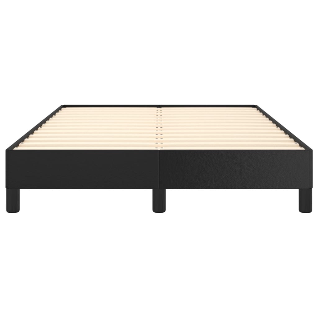 Bedframe zonder matras 120x190 cm kunstleer zwart is nu te koop bij PeponiXL, paradijselijk wonen!