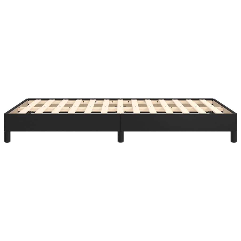 Bedframe zonder matras 120x190 cm kunstleer zwart is nu te koop bij PeponiXL, paradijselijk wonen!