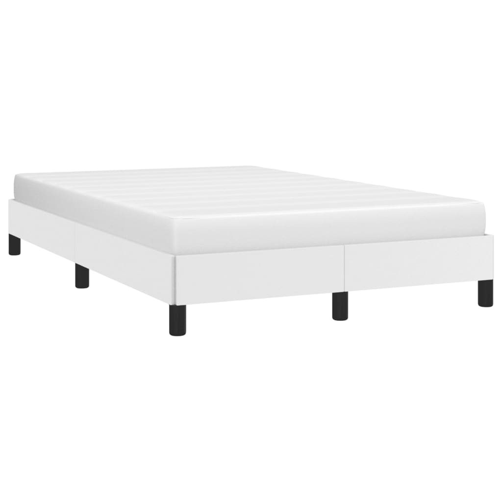 Bedframe zonder matras 120x190 cm kunstleer wit is nu te koop bij PeponiXL, paradijselijk wonen!