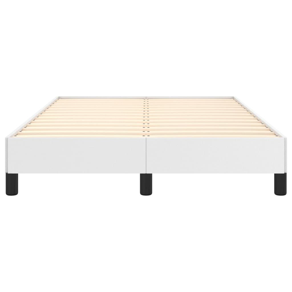 Bedframe zonder matras 120x190 cm kunstleer wit is nu te koop bij PeponiXL, paradijselijk wonen!