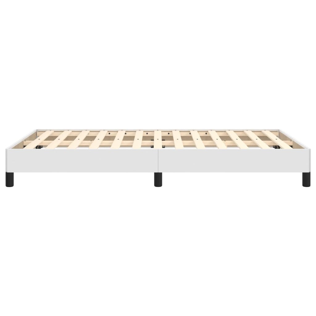 Bedframe zonder matras 120x190 cm kunstleer wit is nu te koop bij PeponiXL, paradijselijk wonen!