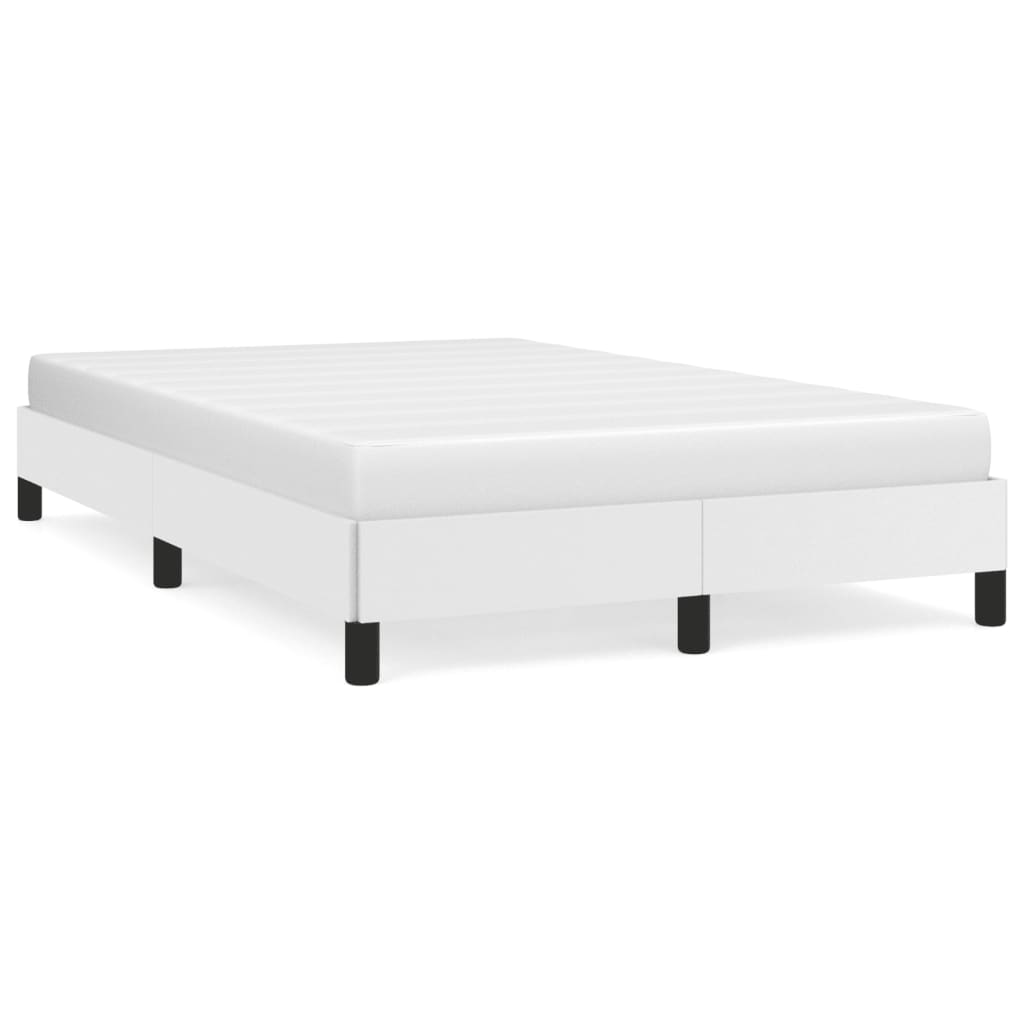 Bedframe zonder matras 120x190 cm kunstleer wit is nu te koop bij PeponiXL, paradijselijk wonen!
