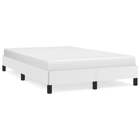 Bedframe zonder matras 120x190 cm kunstleer wit is nu te koop bij PeponiXL, paradijselijk wonen!
