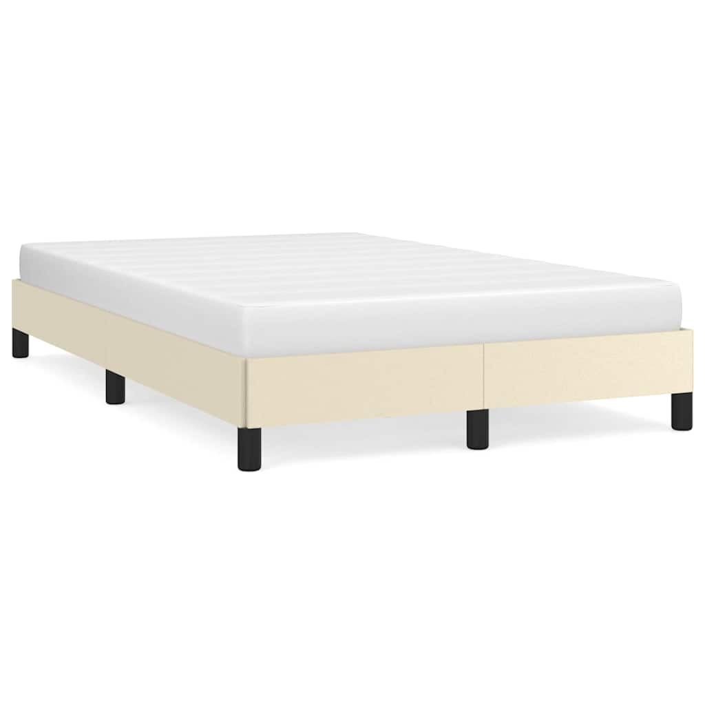 Bedframe zonder matras 120x190 cm kunstleer crème is nu te koop bij PeponiXL, paradijselijk wonen!