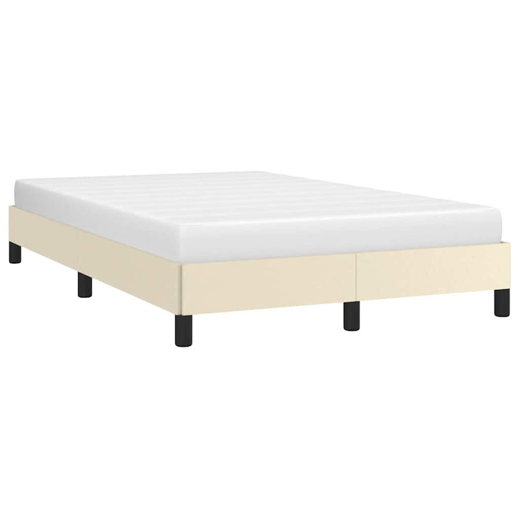 Bedframe zonder matras 120x190 cm kunstleer crème is nu te koop bij PeponiXL, paradijselijk wonen!