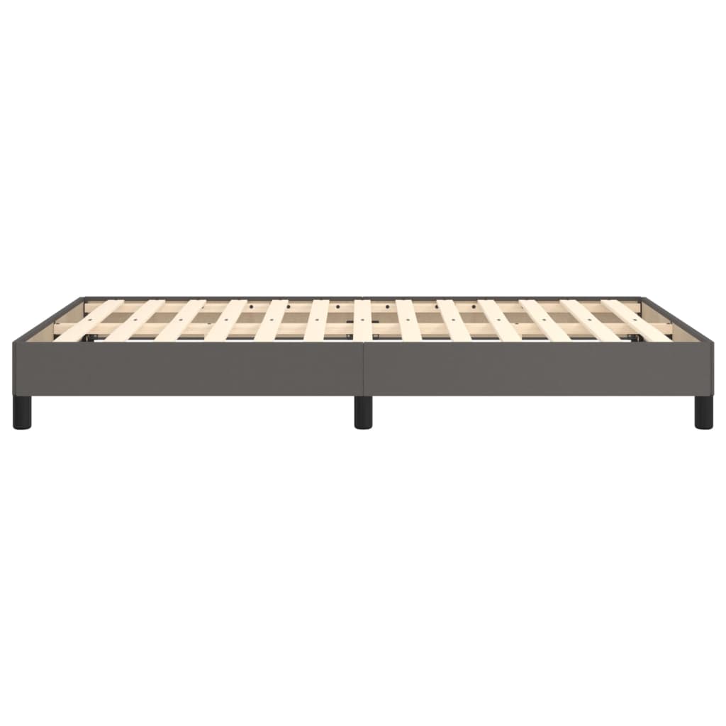Bedframe zonder matras 120x190 cm kunstleer grijs is nu te koop bij PeponiXL, paradijselijk wonen!