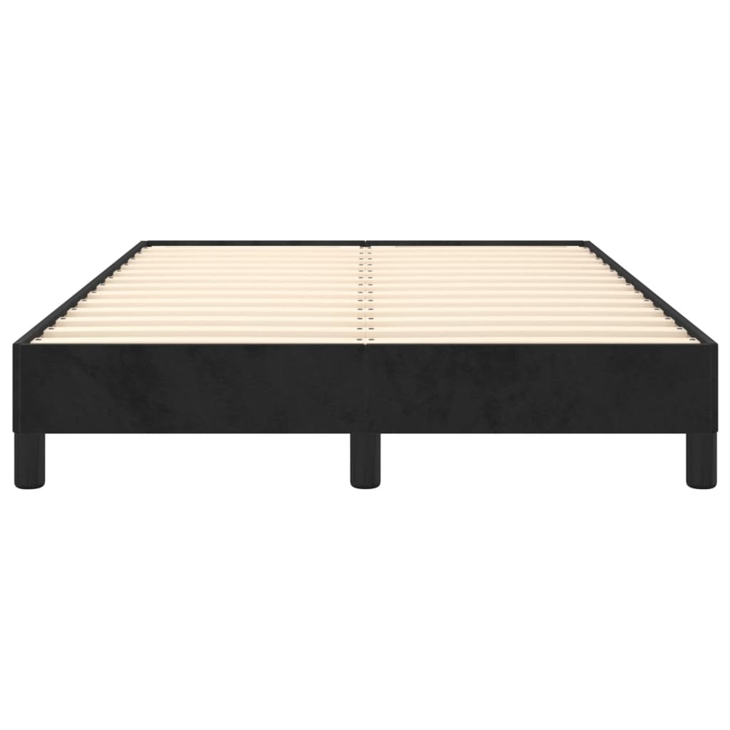 Bedframe zonder matras 120x190 cm fluweel zwart is nu te koop bij PeponiXL, paradijselijk wonen!