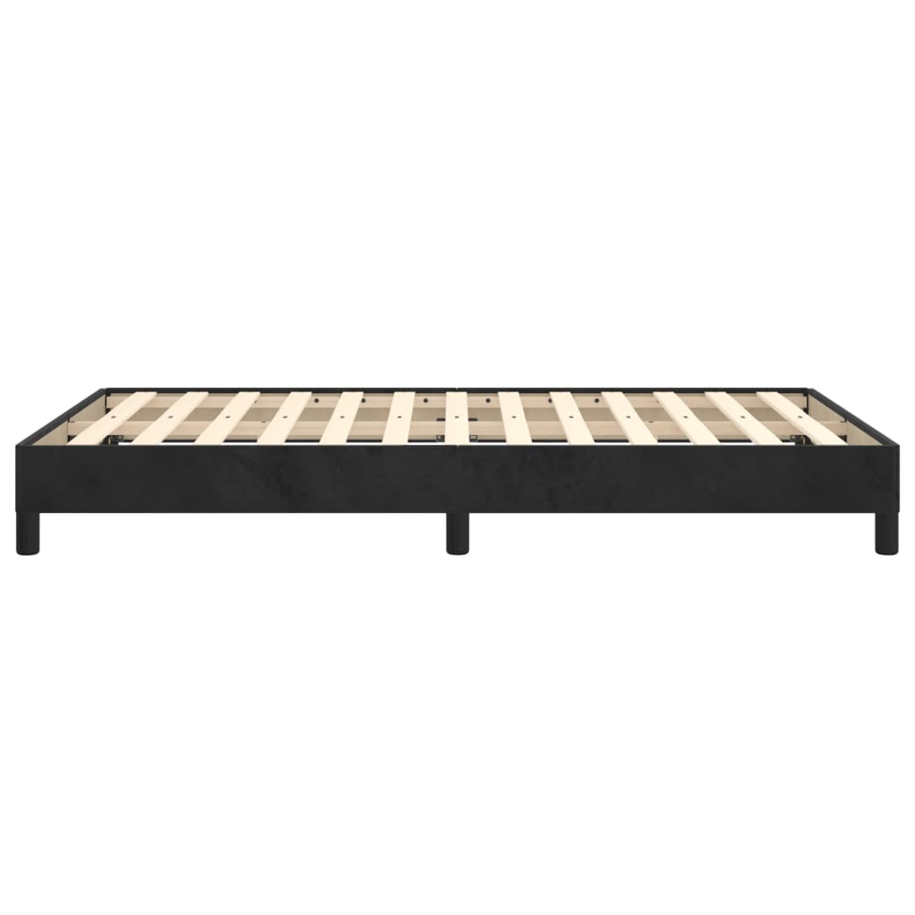 Bedframe zonder matras 120x190 cm fluweel zwart is nu te koop bij PeponiXL, paradijselijk wonen!