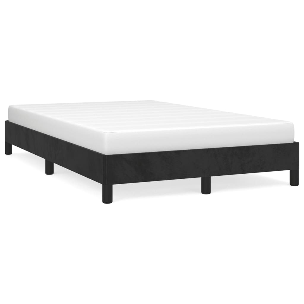 Bedframe zonder matras 120x190 cm fluweel zwart is nu te koop bij PeponiXL, paradijselijk wonen!
