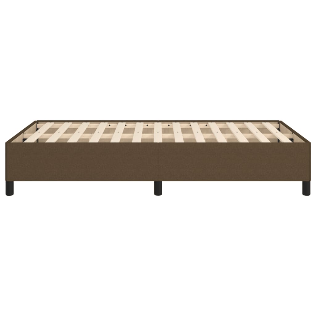 Bedframe zonder matras 120x190 cm stof donkerbruin is nu te koop bij PeponiXL, paradijselijk wonen!