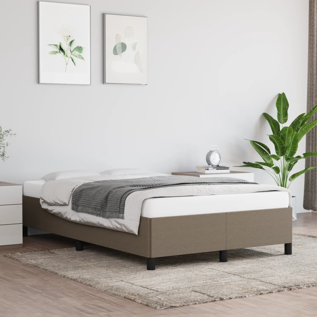 Bedframe zonder matras 120x190 cm stof taupe is nu te koop bij PeponiXL, paradijselijk wonen!