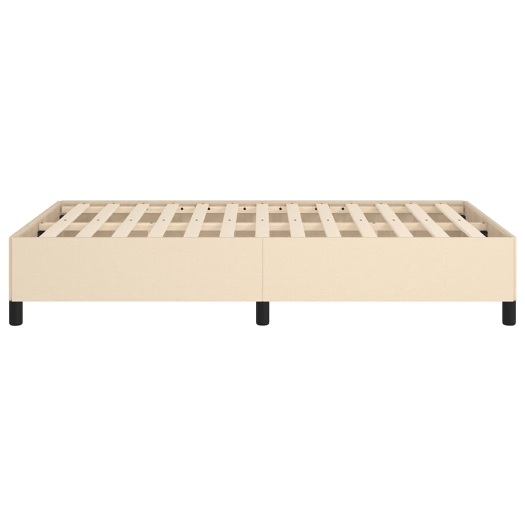 Bedframe zonder matras 120x190 cm stof crèmekleurig is nu te koop bij PeponiXL, paradijselijk wonen!