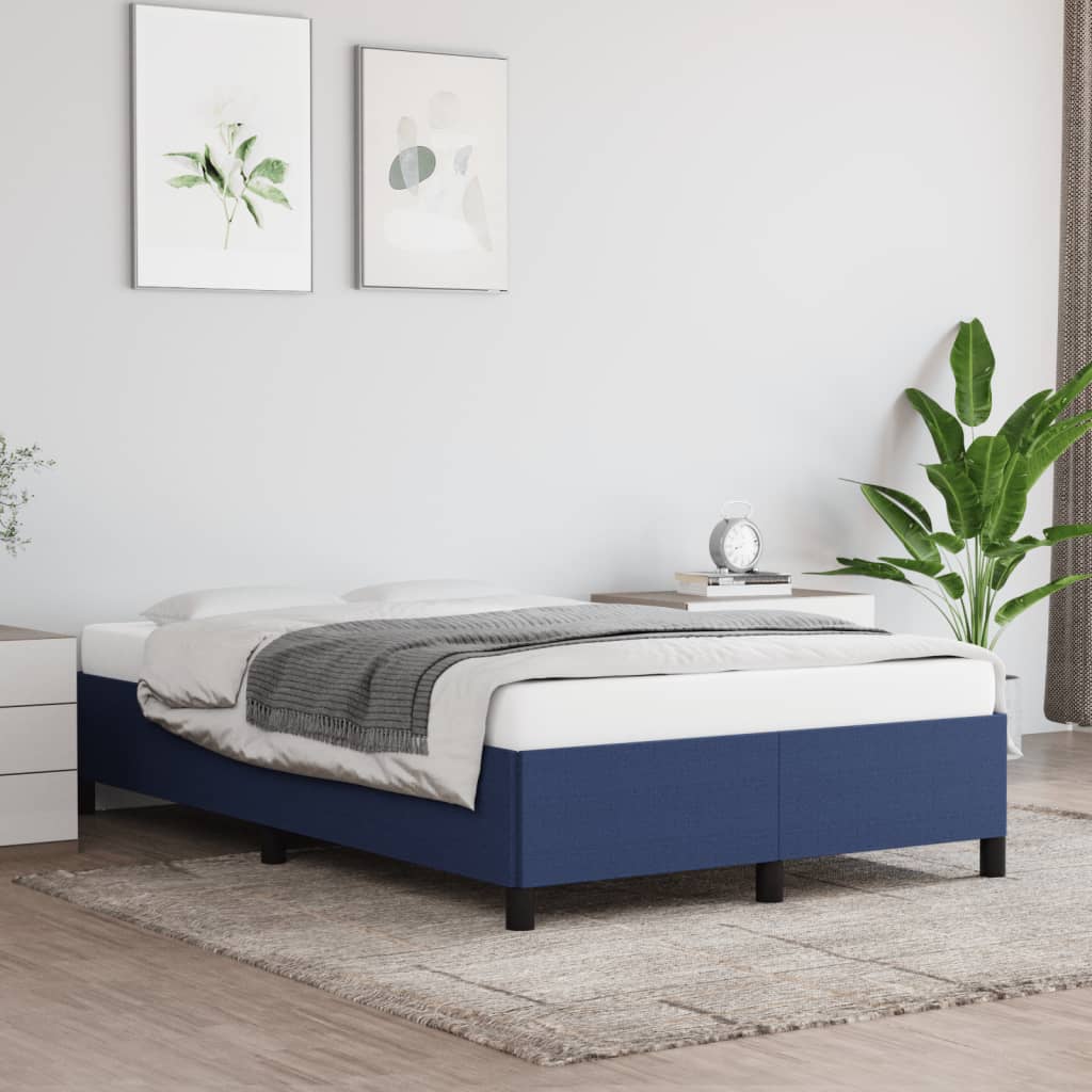Bedframe zonder matras 120x190 cm stof blauw is nu te koop bij PeponiXL, paradijselijk wonen!