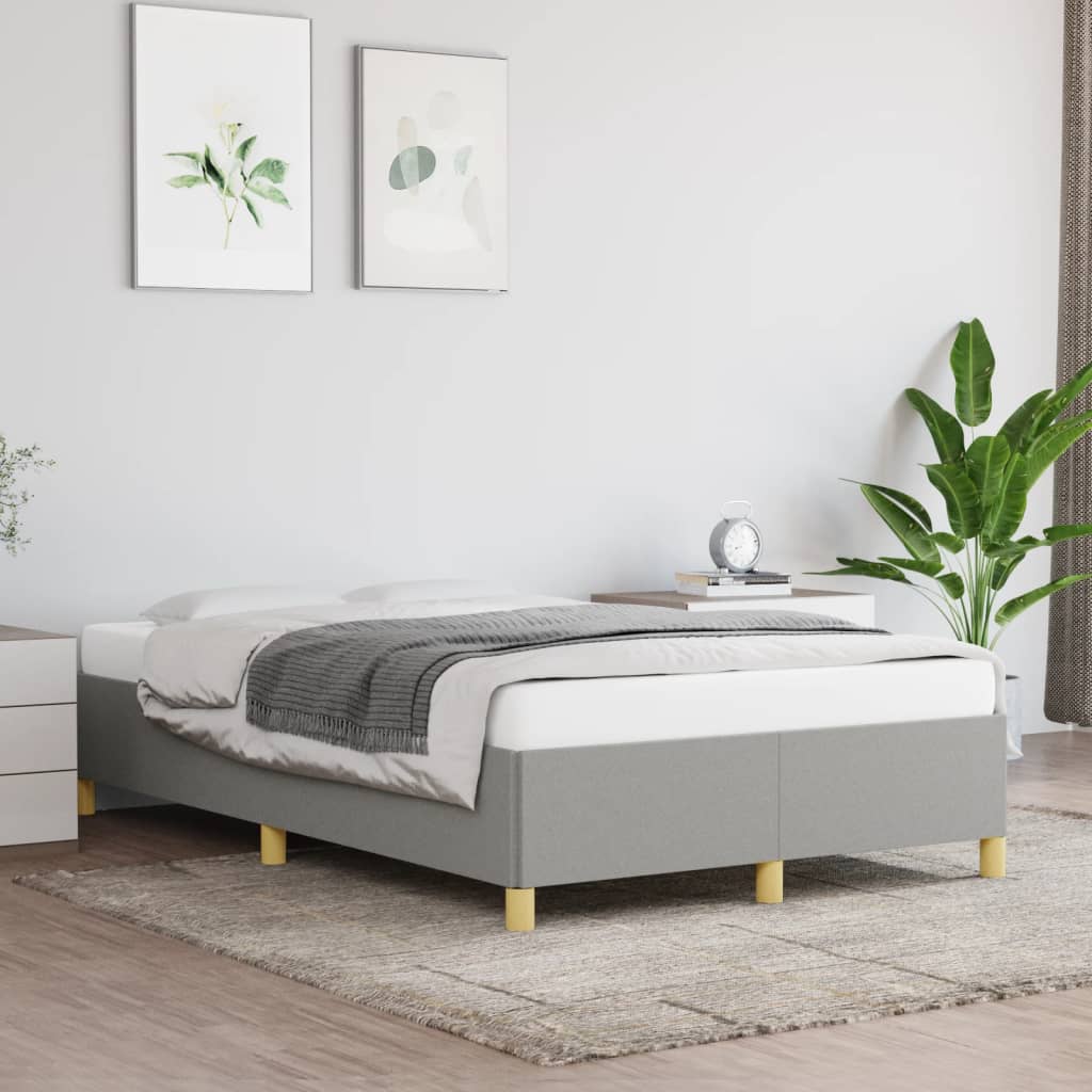 Bedframe zonder matras 120x190 cm stof lichtgrijs is nu te koop bij PeponiXL, paradijselijk wonen!