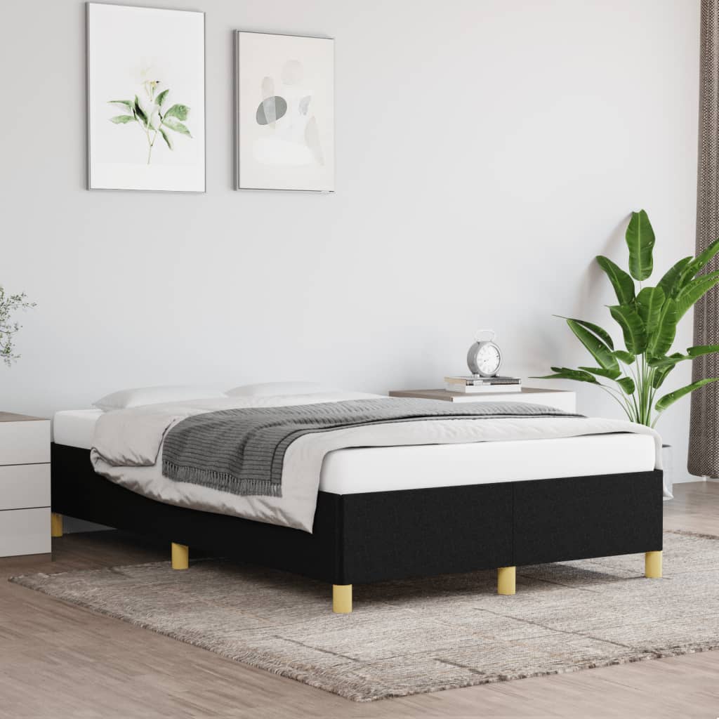 Bedframe zonder matras 120x190 cm stof zwart is nu te koop bij PeponiXL, paradijselijk wonen!