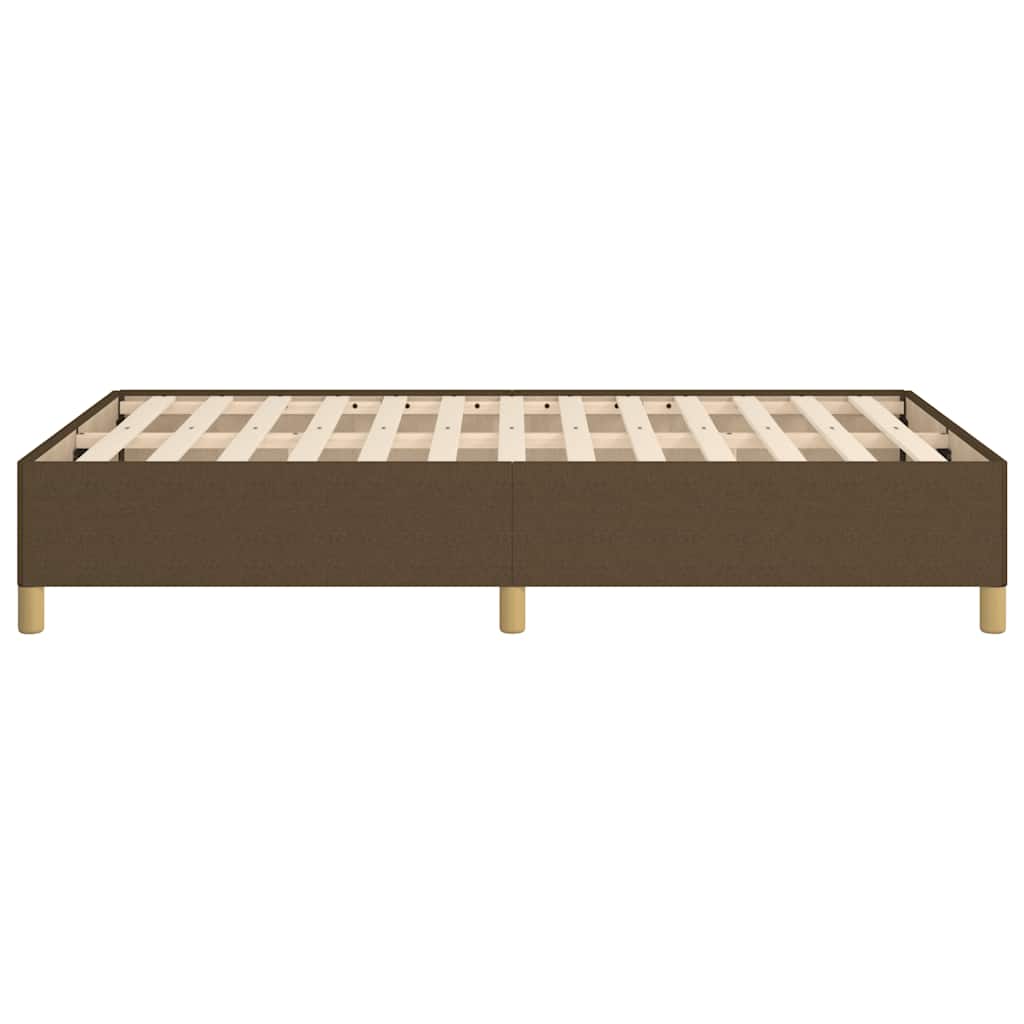 Bedframe zonder matras 120x190 cm stof donkerbruin is nu te koop bij PeponiXL, paradijselijk wonen!