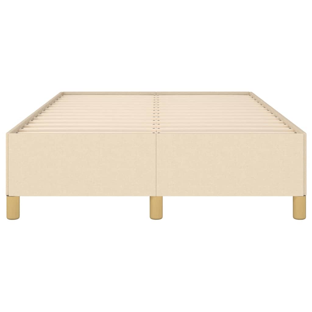 Bedframe zonder matras 120x190 cm stof crèmekleurig is nu te koop bij PeponiXL, paradijselijk wonen!