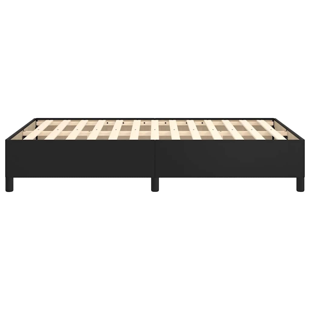 Bedframe zonder matras 120x190 cm kunstleer zwart is nu te koop bij PeponiXL, paradijselijk wonen!