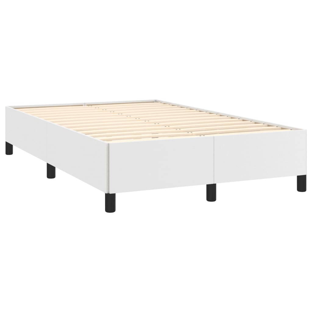 Bedframe zonder matras 120x190 cm kunstleer wit is nu te koop bij PeponiXL, paradijselijk wonen!