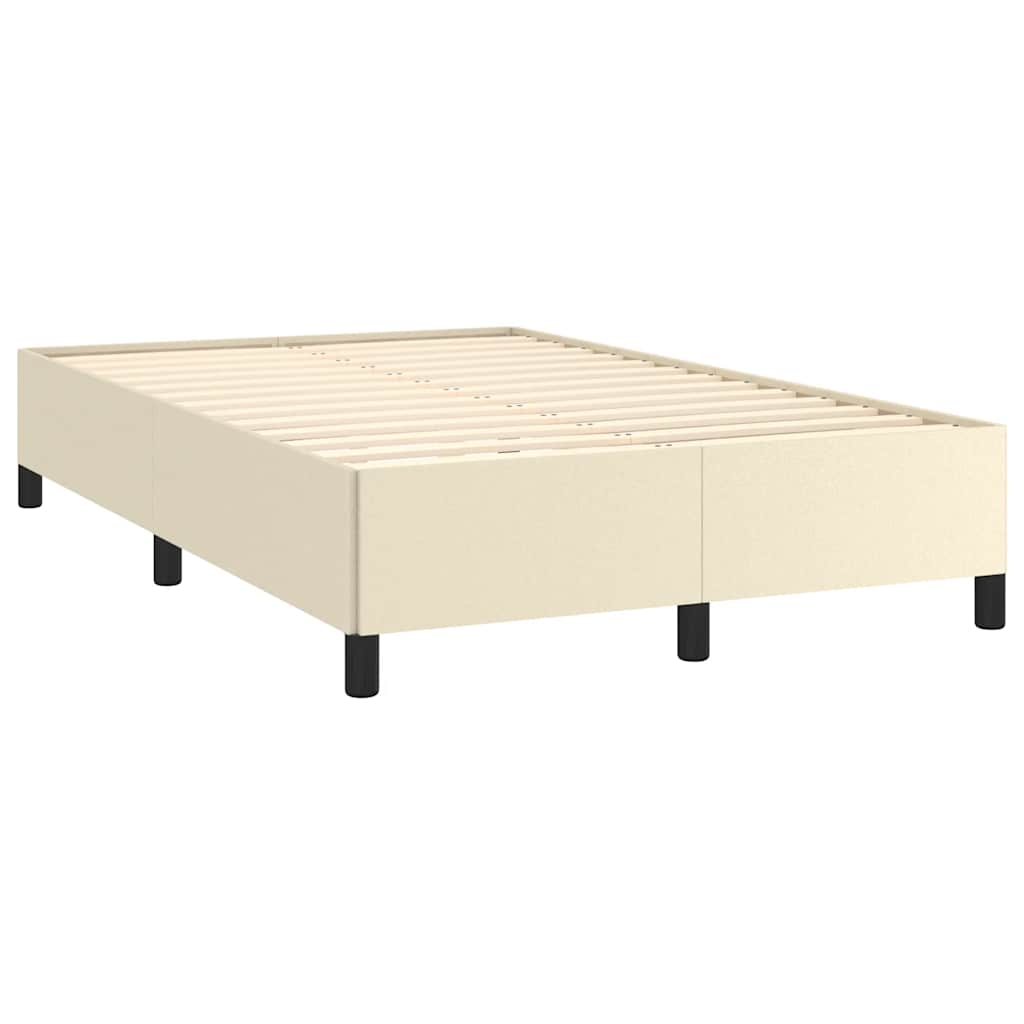Bedframe zonder matras 120x190 cm kunstleer crème is nu te koop bij PeponiXL, paradijselijk wonen!