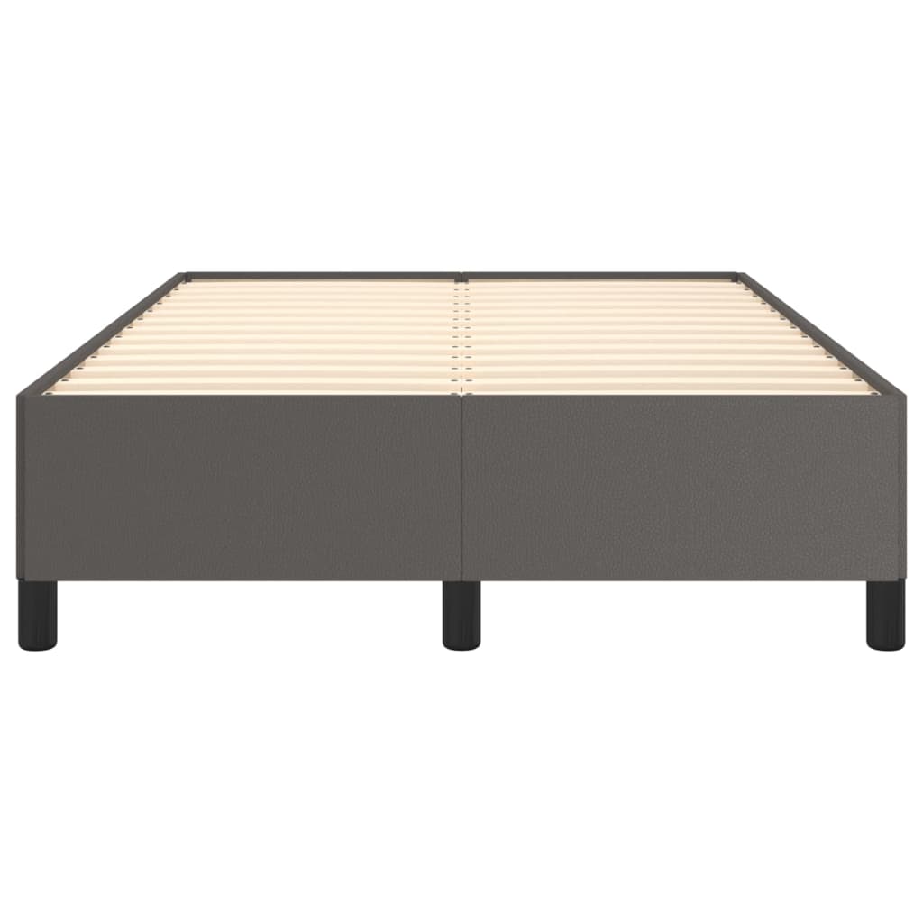 Bedframe zonder matras 120x190 cm kunstleer grijs is nu te koop bij PeponiXL, paradijselijk wonen!