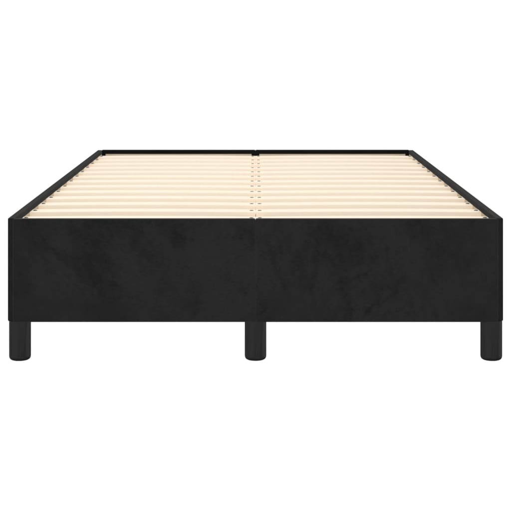 Bedframe zonder matras 120x190 cm fluweel zwart is nu te koop bij PeponiXL, paradijselijk wonen!