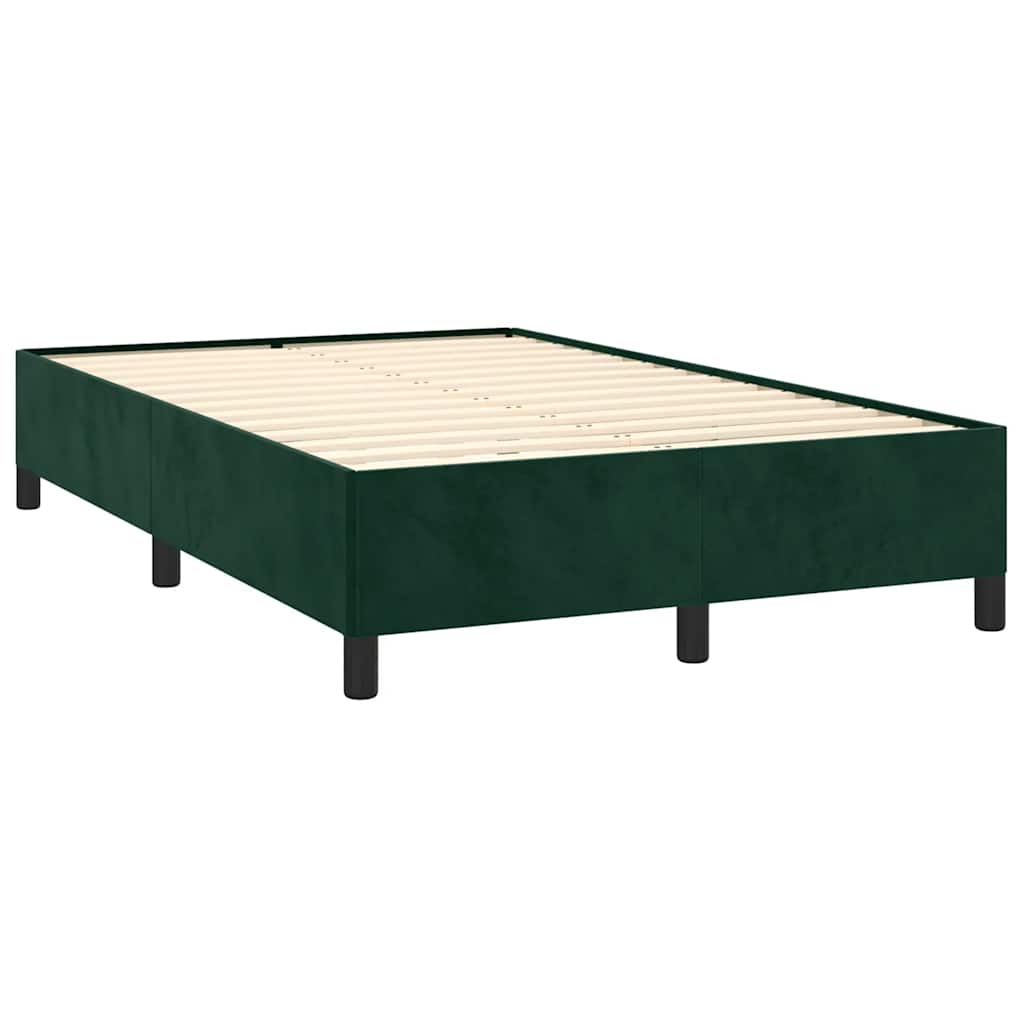 Bedframe zonder matras 120x190 cm fluweel donkergroen is nu te koop bij PeponiXL, paradijselijk wonen!