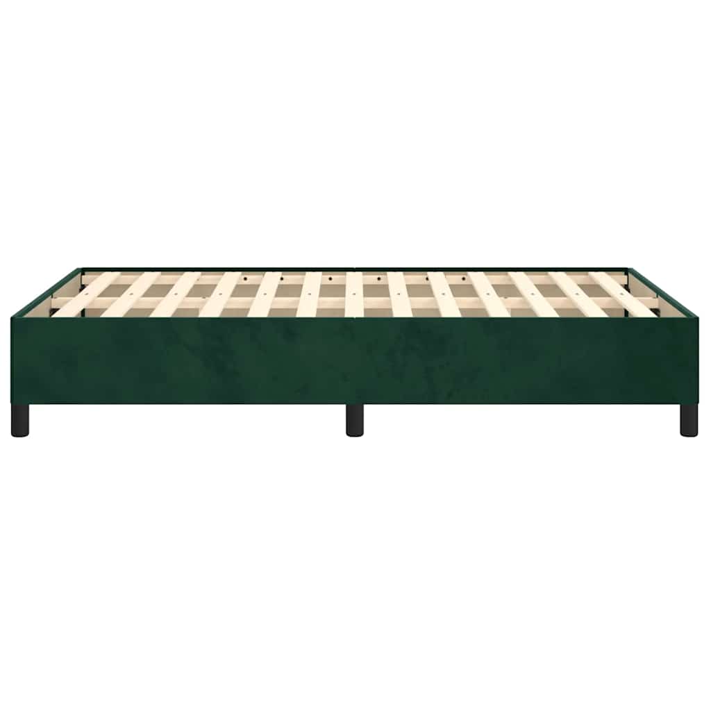 Bedframe zonder matras 120x190 cm fluweel donkergroen is nu te koop bij PeponiXL, paradijselijk wonen!