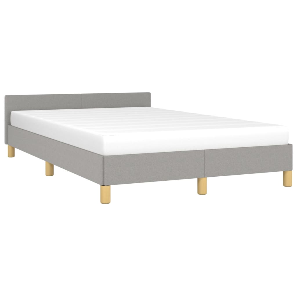 Bedframe zonder matras 120x190 cm stof lichtgrijs is nu te koop bij PeponiXL, paradijselijk wonen!